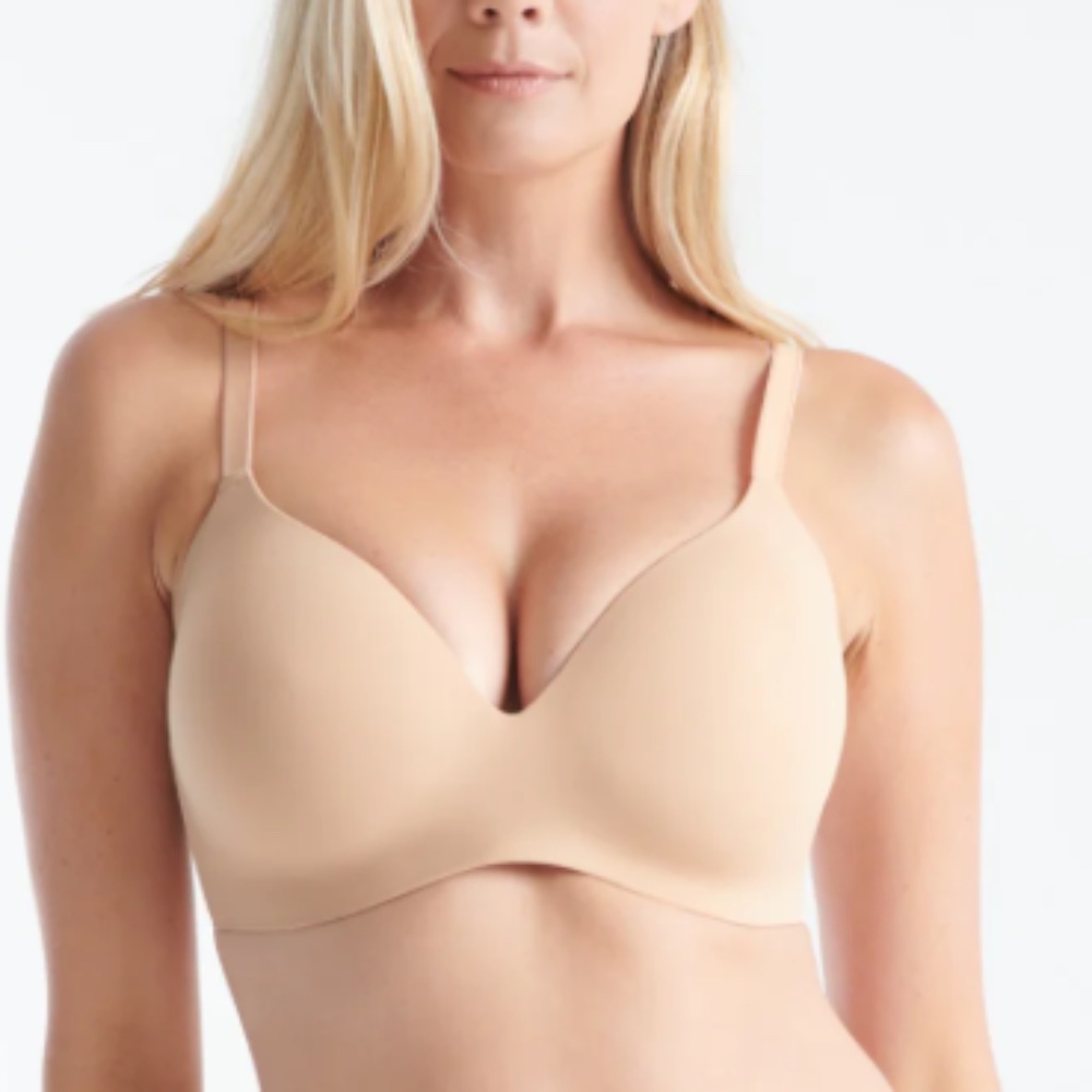 Knix Wingwoman Contour Bra Sz 7 Warm Sand